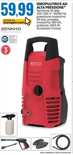 Eurospin Idropulitrice ad alta pressione offerta