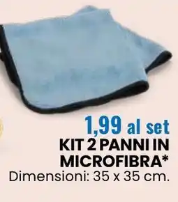 Eurospin Kit 2 panni in microfibra offerta