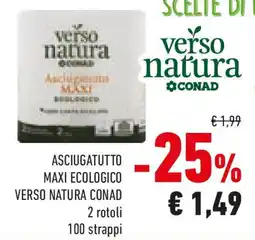 Conad Asciugatutto maxi ecologico VERSO NATURA CONAD offerta