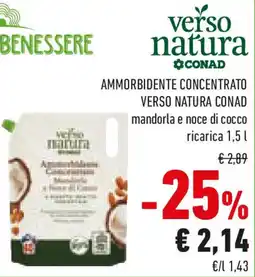 Conad Ammorbidente concentrato VERSO NATURA CONAD offerta
