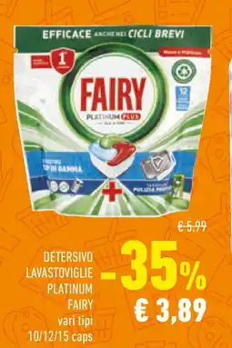 Conad Detersivo lavastoviglie platinum FAIRY offerta