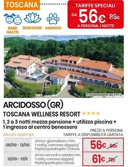 Eurospin Arcidosso (gr) toscana wellness resort offerta