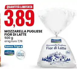 Eurospin Mozzarella pugliese fior di latte Pascoli ITALIANI offerta