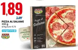 Eurospin Pizza al salame TRE MULINI offerta