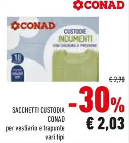 Conad Sacchetti custodia CONAD` offerta