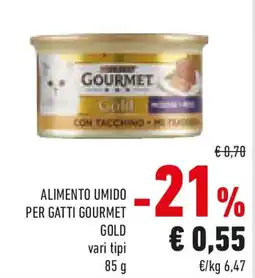 Conad Alimento umido per gatti GOURMET GOLD offerta