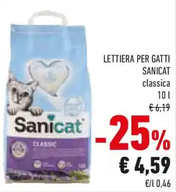 Conad Lettiera per gatti SANICAT offerta