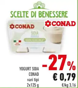 Conad Yogurt SOIA CONAD offerta