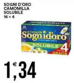 Vantaggio Cash&Carry SOGNI D'ORO Camomilla solubile 16+4 offerta
