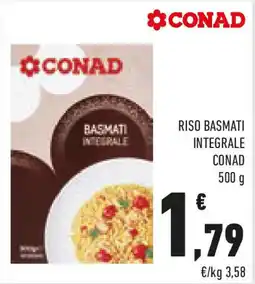 Conad Riso basmati integrale CONAD offerta