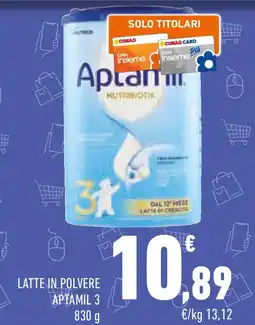Conad Latte in polvere APTAMIL 3 offerta