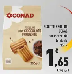 Conad Biscotti frollini CONAD offerta
