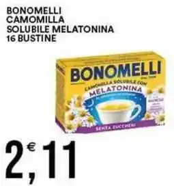 Vantaggio Cash&Carry BONOMELLI CAMOMILLA Solubile melatonina 16 bustine offerta