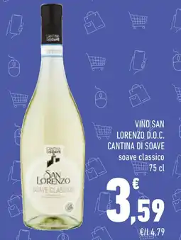 Conad Vino san lorenzo d.o.c. cantina di soave offerta