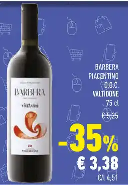 Conad Barbera piacentino d.o.c. VALTIDONEcl offerta