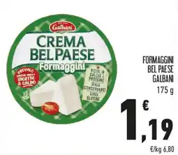 Conad Formaggini bel paese GALBANI offerta