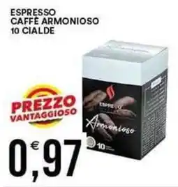 Vantaggio Cash&Carry Espresso caffè armonioso 10 cialde offerta