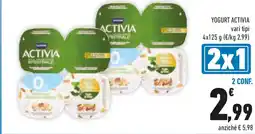 Conad Yogurt ACTIVIA vari tipi offerta