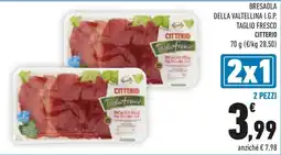 Conad Bresaola della valtellina i.g.p. taglio fresco CITTERIO offerta