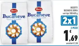 Conad Biscotti bucaneve DORIA vari tipi offerta