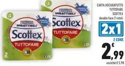 Conad Carta asciugatutto tuttofare SCOTTEX offerta