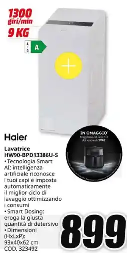 MediaWorld Haier Lavatrice HW90-BPD13386U-S offerta