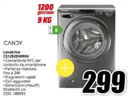 MediaWorld CANDY Lavatrice CS1292DWRR4 offerta
