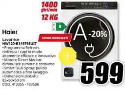 MediaWorld Haier Lavatrice HW120-B14979EUIT offerta