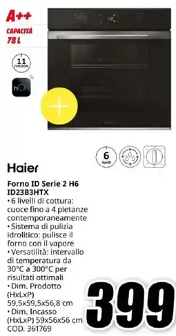 MediaWorld Haier Forno ID Serie 2 H6 ID23B3HTX offerta