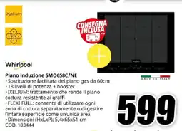 MediaWorld Whirlpool Piano induzione SMO658C/NE offerta