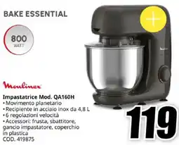 MediaWorld Moulinex Impastatrice Mod. QA160H offerta