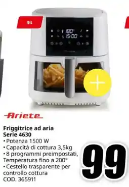 MediaWorld Ariete Friggitrice ad aria Serie 4630 offerta