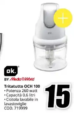 MediaWorld ok. BY Media World Tritatutto OCH 100 offerta