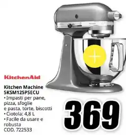MediaWorld KitchenAid Kitchen Machine 5KSM125PSECU offerta