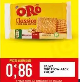 Vantaggio Cash&Carry SAIWA ORO flow-pack offerta