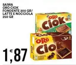 Vantaggio Cash&Carry SAIWA ORO CIOK Fondente / latte e nocciola offerta