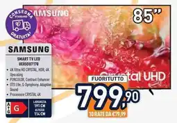 Unieuro SAMSUNG SMART TV LED UE85DU7170 offerta