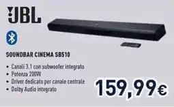 Unieuro JBL SOUNDBAR CINEMA SB510 offerta