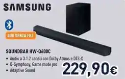 Unieuro SAMSUNG SOUNDBAR HW-Q600C offerta