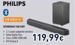 Unieuro PHILIPS SOUNDBAR TAB 5309 offerta