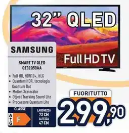 Unieuro SAMSUNG SMART TV QLED QE32050AA offerta
