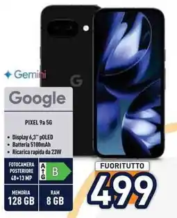 Unieuro Google PIXEL 9a 5G offerta