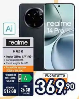 Unieuro realme 14 PRO 5G offerta