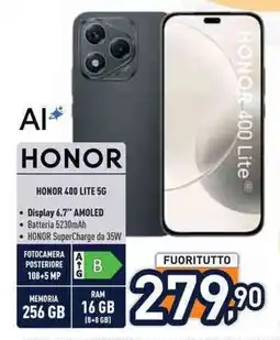 Unieuro HONOR 400 LITE 5G offerta