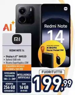 Unieuro REDMI NOTE 14 offerta