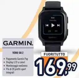 Unieuro GARMIN VENU SQ 2 offerta