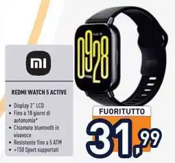 Unieuro REDMI WATCH 5 ACTIVE offerta