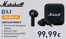 Unieuro Marshall AURICOLARI MINOR IV offerta