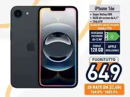 Unieuro iPhone 16e offerta