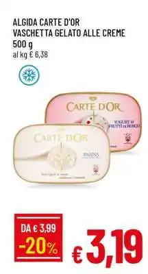 Famila ALGIDA CARTE D'OR VASCHETTA GELATO ALLE CREME offerta